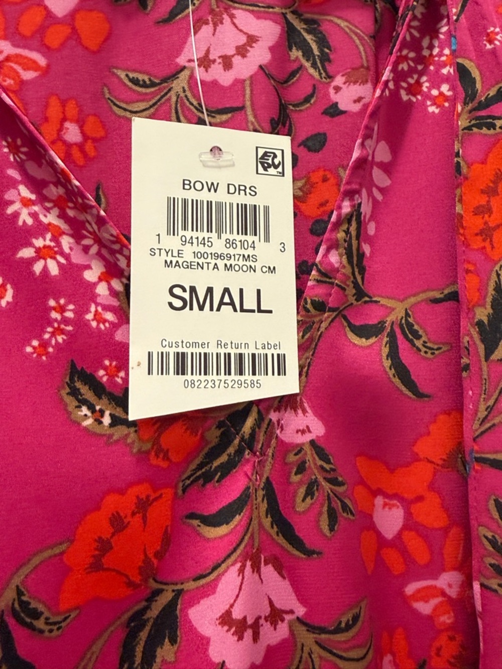 Fuchsia Floral Sleeveless Maxi Dress - Picture 5 of 10